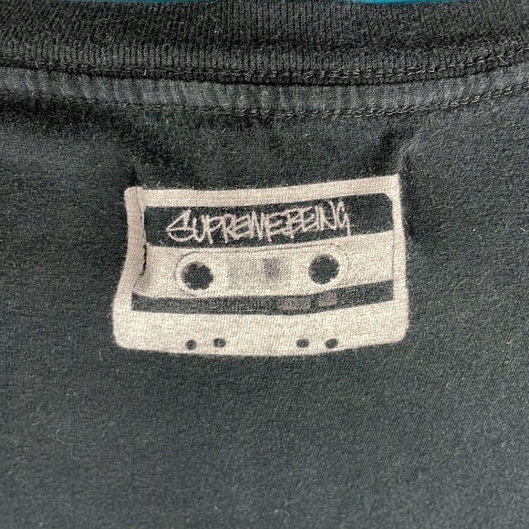 SupremeBeing Vinyl Record Player Turntable DJ Cotton Small Black T Shirt A3-1-12 - Picture 7 of 9